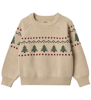 Strickpullover Jacquard Balou warm sand - Wheat